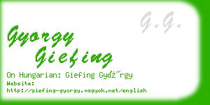 gyorgy giefing business card